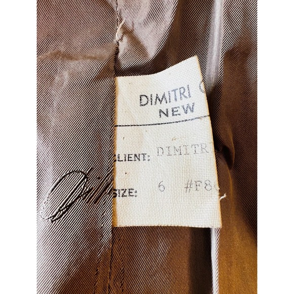 Vintage Dimitri Made in Italy Tweed Blazer  Size 6 Wool 2 Buttoned Closure - Picture 9 of 14